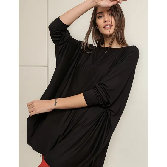 Remera Maxi Remeron Oversized Manga Larga Talle Grande