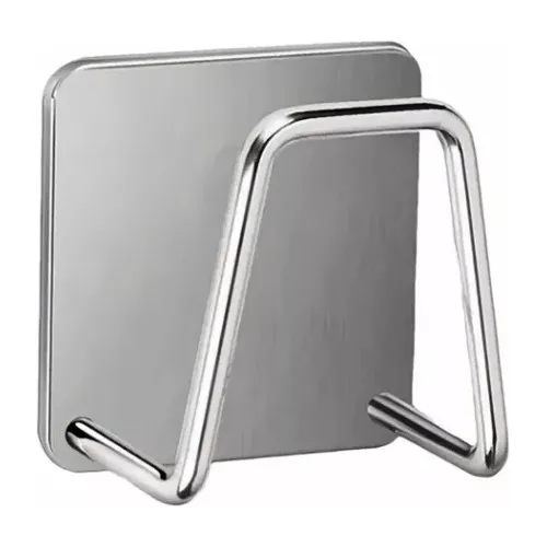 Porta Esponja En Acero Inoxidable Autoadhesivo