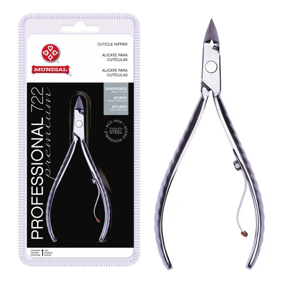 Alicate De Cutícula Professional 722 Mundial Premium Inox