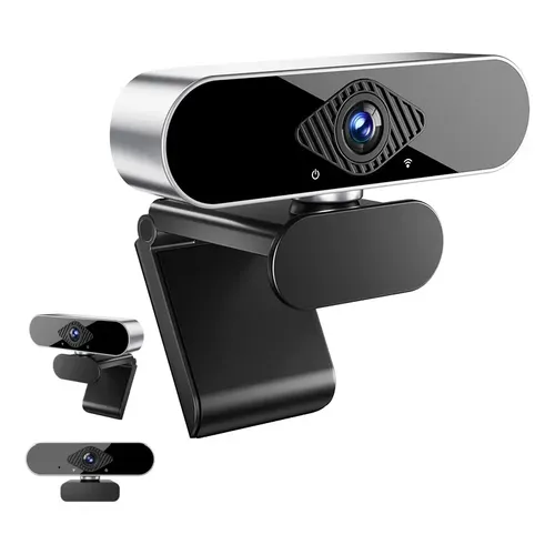 Webcam 2K USB Con Trípode – 1080P 60FPS, 125° Gran Angular, Micrófonos Con Reducción De Ruido, Enfoque Automático, Para PC Y Portátil