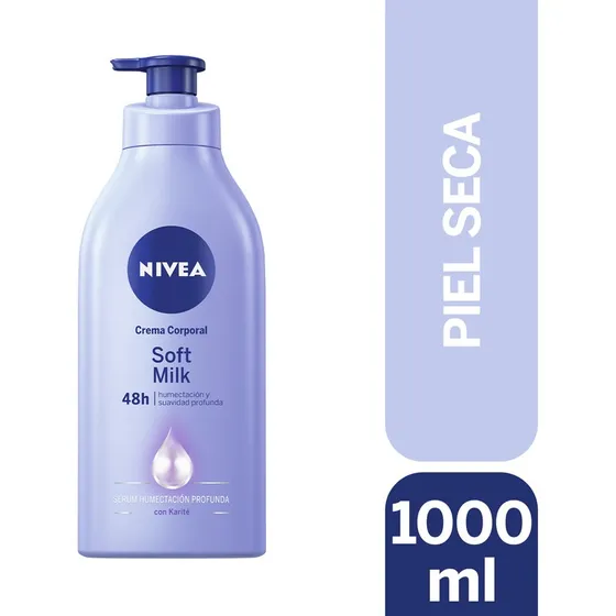 NIVEA Soft Milk Crema Corporal Humectante (1000ml)