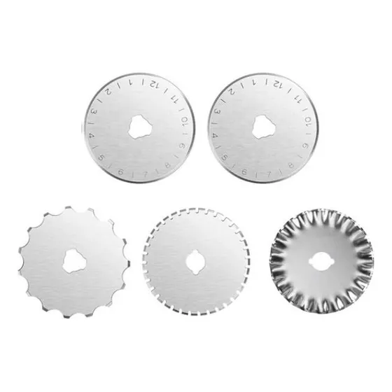 5 Repuestos Para Cuchilla Rotativa 45 Mm. 4 Cortes Diferente