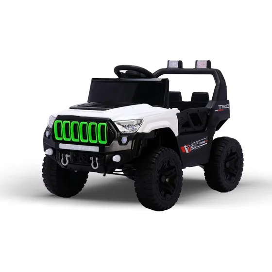 Jipe Elétrico Infantil Com Controle Remoto Titan Xr 12v Bang Toys Branco