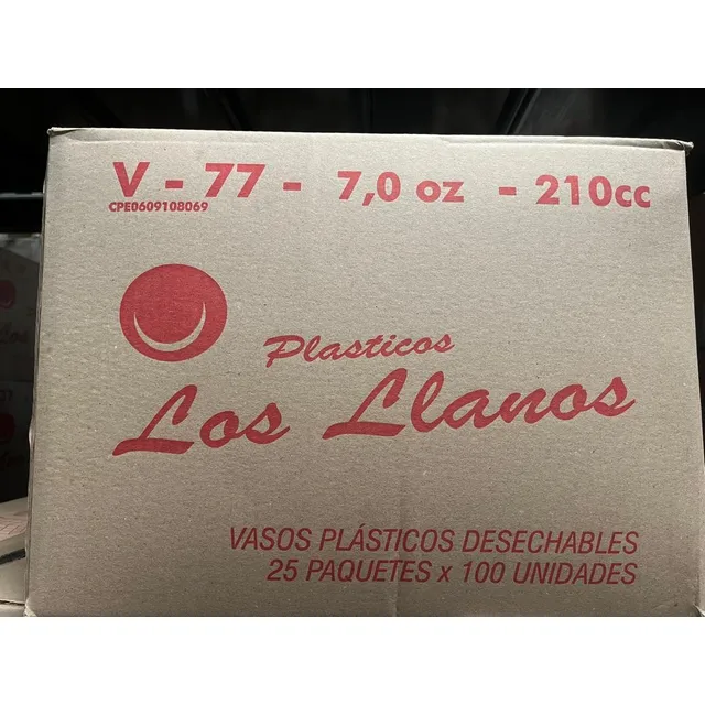 Vaso Plástico (caja 1x25) #77 Pastillanos