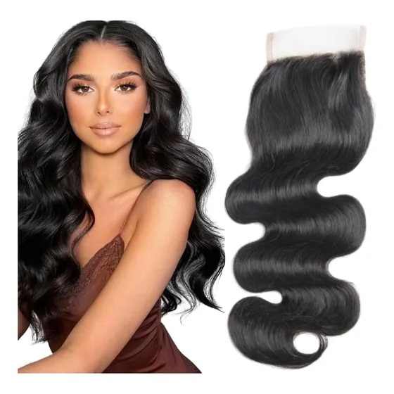 Aplique Top Closure Disfarce Topo Cabelo Ondulado Natural