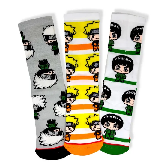 Calcetas Naruto Shipüden: Kakashi,  Naruto. 