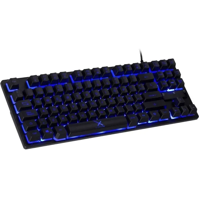 Teclado gamer Xzeal QWERTY español España color negro con luz 3 colores