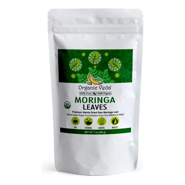 Hojas De Té De Moringa Orgánicas Antioxidantes Y Energía