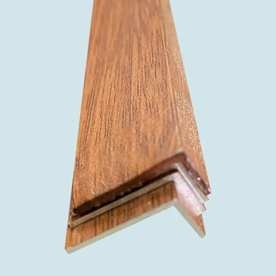 Angulo Aluminio Imitacion Madera 40x25