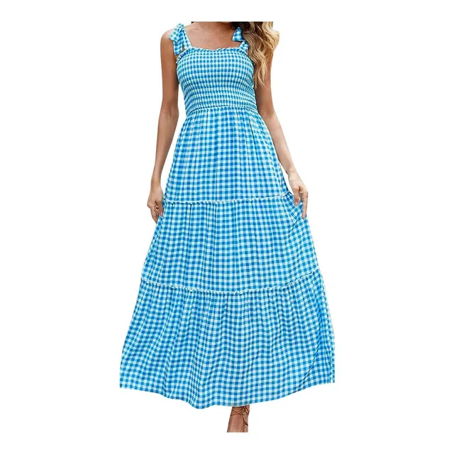 Vestido Nuevo Verano Para Dama 2022 Cintura Casual Swing