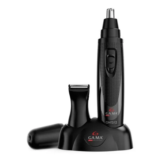 Cortapelos Trimmer Gnt512 Inalámbrico Cabello Nariz Y Orejas Color Negro