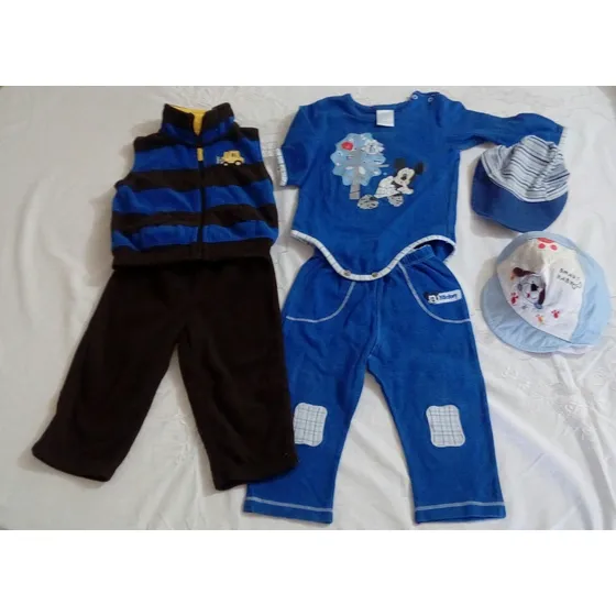 Set Conjuntos Para Niños Carters Y Disney Talla 9 Meses 4 Pz