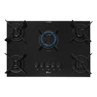 Cooktop Fit Line Fischer 5 Bocas Trempe Iron Vidro Preto 36325-102672 Cooktop Fit Line Fischer 5 Bocas Trempe Iron Vidro Preto 36325-102672