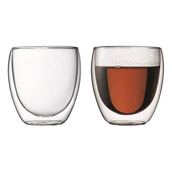 Juego De 2 Termos Thermoglass Pavina De Doble Pared