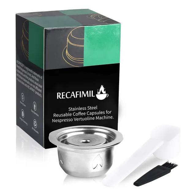 Set De Cápsulas De Café Reutilizables Para Nespresso Vertuo