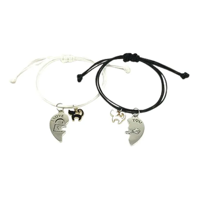 Pulsera Manilla Bracalete Parejas Gatos Regalos Amor Novios