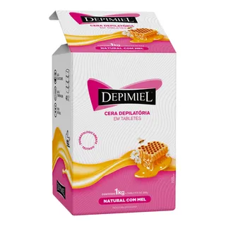 Cera DepilatĂłria Em Tabletes 4 Unidades De 250gr Natural Com Mel 1kg Depimiel Cera DepilatĂłria Em Tabletes 4 Unidades De 250gr Natural Com Mel 1kg Depimiel