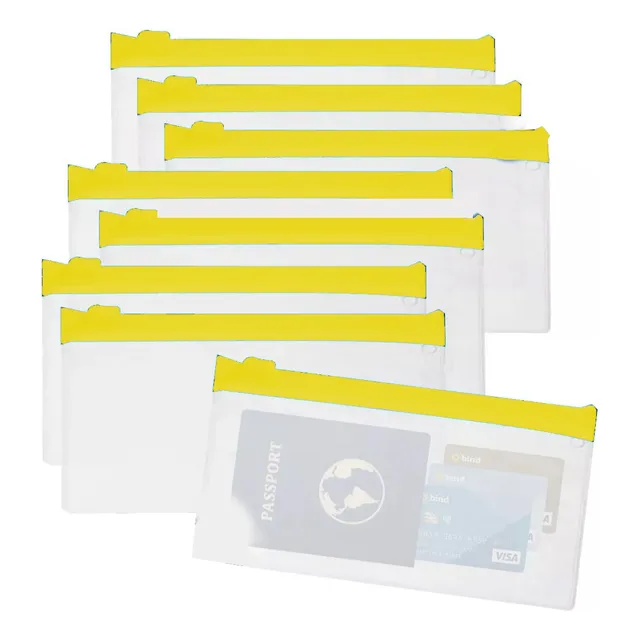 Sobres A6 Hermético Pvc Con Cierre Zip Porta Documentos X30u