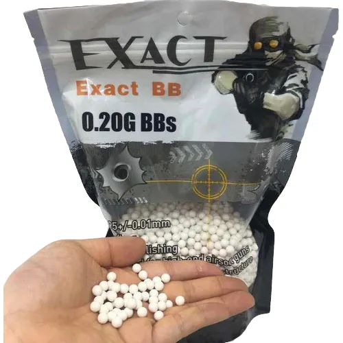 Munição Bolinhas Bbs Airsoft Munição Exact 0,20gr 6mm 5000un
