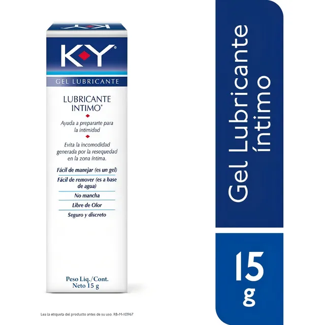 K-Y Gel Lubricante Intimo Sin Olor Sabor Sin sabor 15g