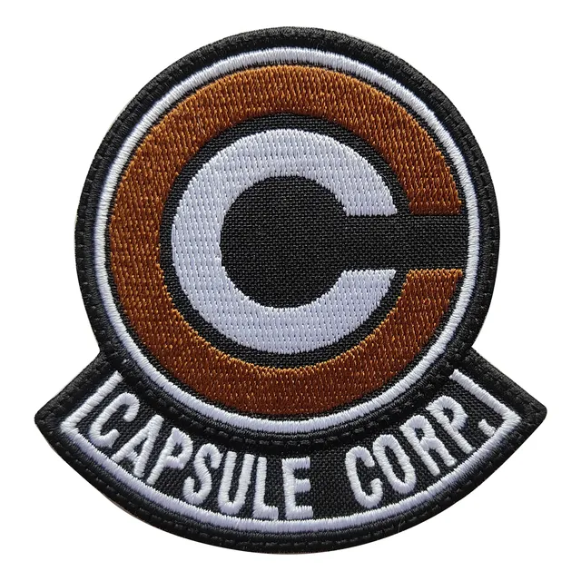 Parche Bordado Capsule Corp Azul Dragon Ball Z Para Chaqueta