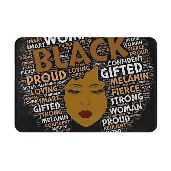 Billichase Alfombra Baño Para Mujer Afroamericana Ultra 15.7