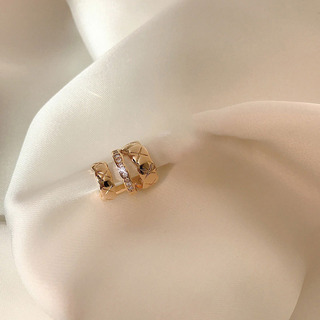 Arete Geométrico Elegante De Plata S925 Coreana Arete Geométrico Elegante De Plata S925 Coreana