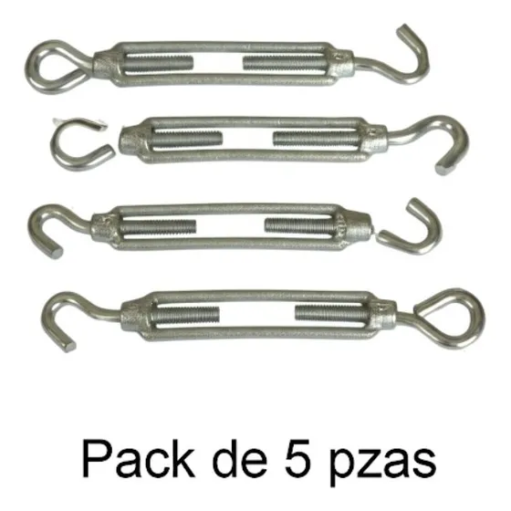 Tensor Ojo Y Gancho 1/4 Pack De 5 Pzas