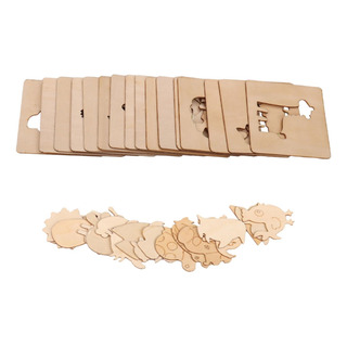 20x Plantillas De Dibujo De Madera Para Niños, Herramienta 20x Plantillas De Dibujo De Madera Para Niños, Herramienta