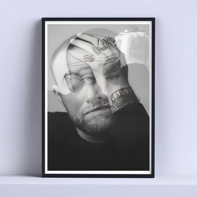 Cuadro Mac Miller Album Circles Portada 30x40cm Con Vidrio