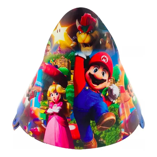 12 Sombreros Gorro Fiesta Mario Bros