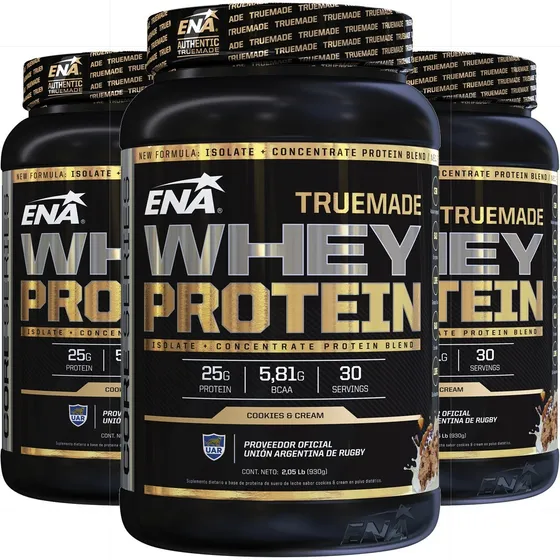 3 Kilos Pura Proteina Premium Whey Ena Crecimiento Muscular