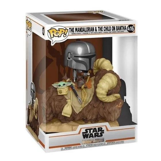 Funko Pop Deluxe: The Mandalorian & The Child On Bantha 416