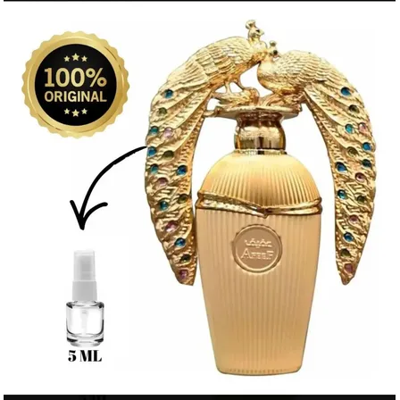 Perfume Lattafa Afeef 5ml Original Perfume Pavão