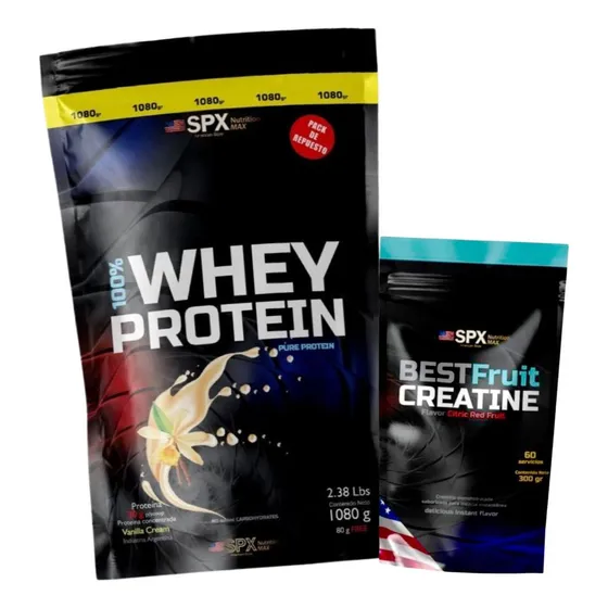 1k De Whey Protein Proteina Pure Protein+ 300g Creatina Spx
