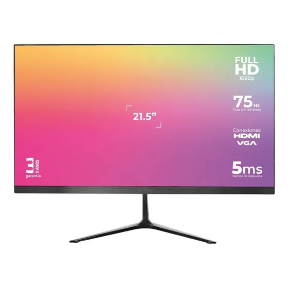 Monitor Gamer Acteck con pantalla de 21.5" 75Hz 127V y resolución Full HD
