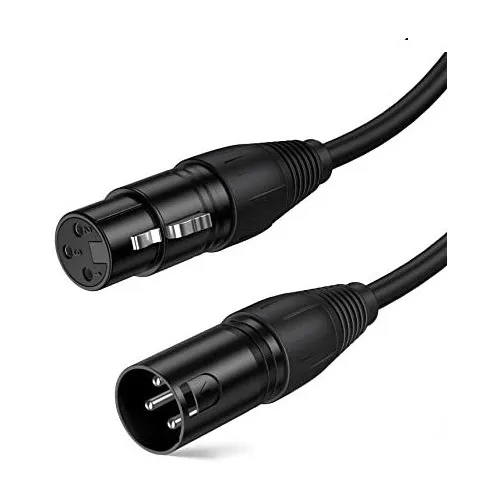Cable Xlr Macho A Xlr Hembra De 2 M Canón Balanceado 