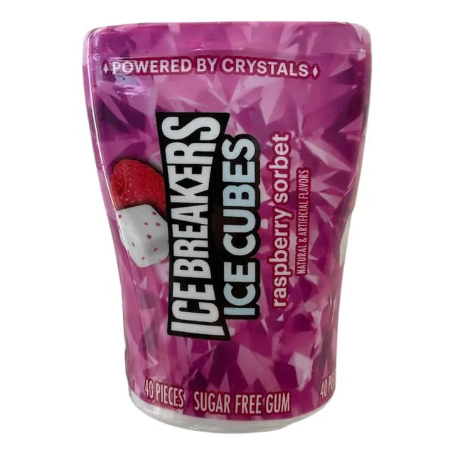 Ice Cubes Chiclete Sabor Raspberry - Importado Eua