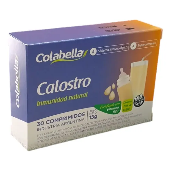 Calostro Inmunidad Natural B12 Colabella 30 Comprimidos