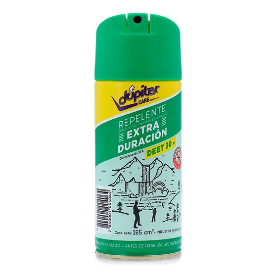 Jupiter Repelente Aerosol Extra Duración Mosquitos X 165 Cc