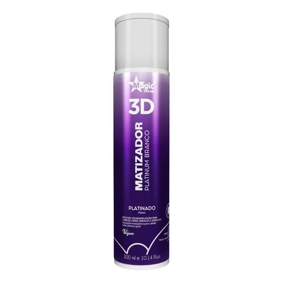 Matizador Platinum Branco Magic Color 300ml Efecto Platinado