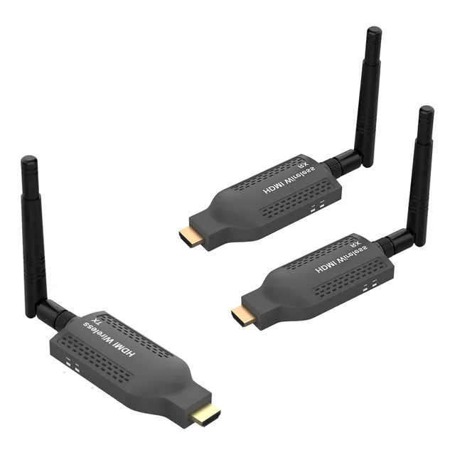 1080p Extensor Hdmi 100m,1 Transmisor 2 Receptor Inalámbrico