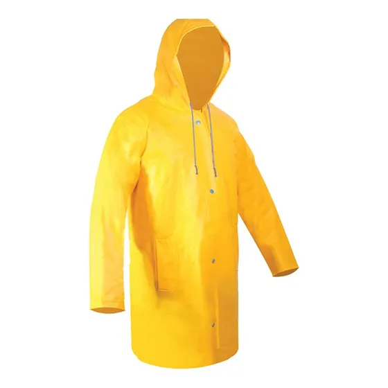 Impermeable Tipo Gaban Pvc Amarillo 300 Micras Reforzado