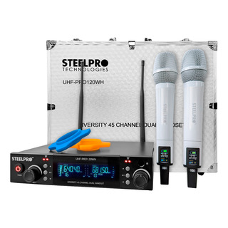 Microfono Uhf Profesional Steelpro Diversity 45ch 120 Metros Microfono Uhf Profesional Steelpro Diversity 45ch 120 Metros