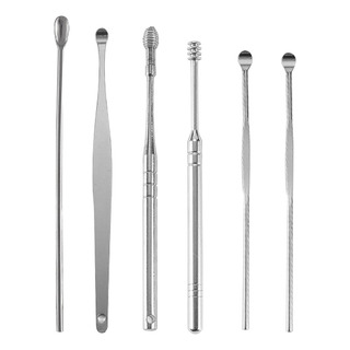 Kit Portátil De Extracción De Cerumen N, 6 Piezas, De Acero Kit Portátil De Extracción De Cerumen N, 6 Piezas, De Acero