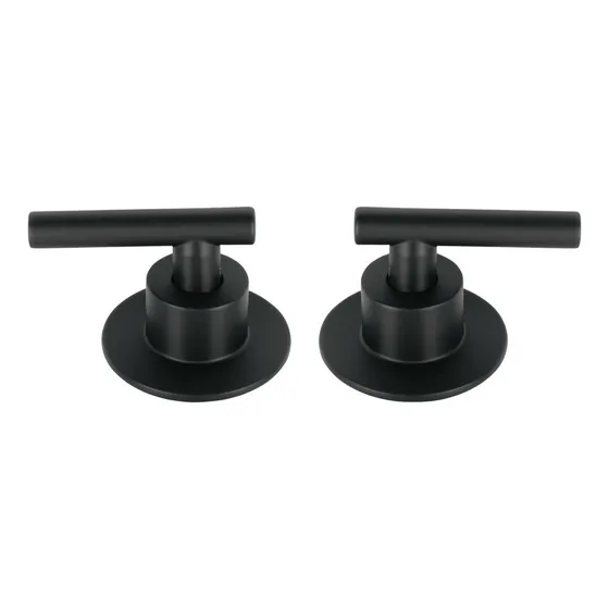 Manerales Para Regadera Tipo Palanca, Foset TBMR-62M, Negro Acabado Mate