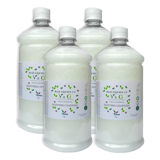Kit 4l Base Concentrada 1.4 P/ Sabonete Líq. Rende 16 Litros
