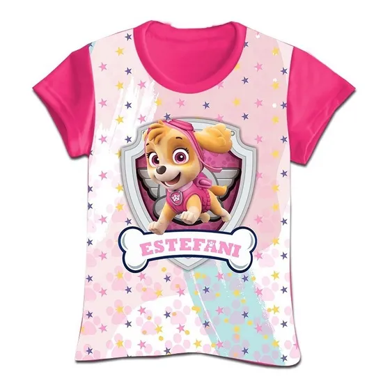 Franela Camisa Niño Paw Patrol Patrulla Canina En Poliester