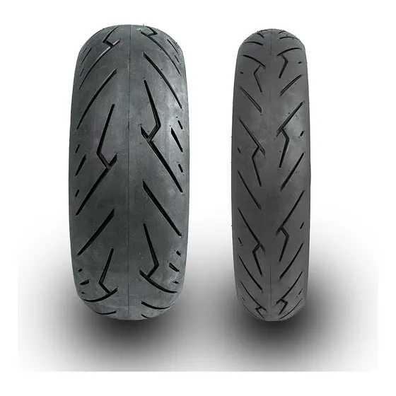 Par De Pneus 120/70-17 + 180/55-17 Hornet Furia G2 Tubeless