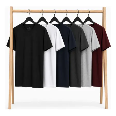 Kit 6 Camiseta Masculina Algodão Confort By Zaroc